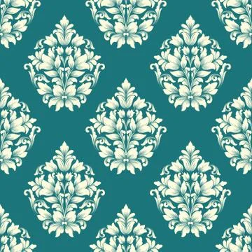 Vector damask seamless pattern background. Classical luxury old fashioned dam 스톡 일러스트