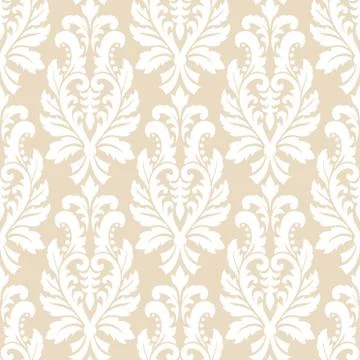 Vector damask seamless pattern background. Classical luxury old fashioned dam 스톡 일러스트
