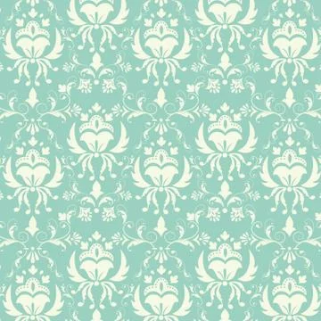 Vector damask seamless pattern background. Classical luxury old fashioned dam Stock Illustration