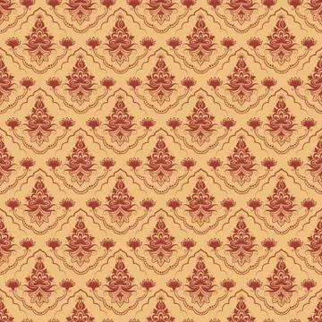 Vector damask seamless pattern background. Classical luxury old fashioned dam 스톡 일러스트