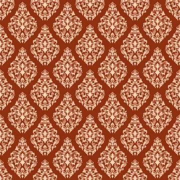 Vector damask seamless pattern background. Classical luxury old fashioned dam Illustrazione stock