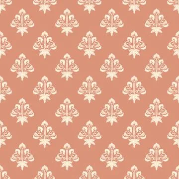 Vector damask seamless pattern background. Classical luxury old fashioned dam Stock Illustration