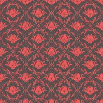 Vector damask seamless pattern background. Classical luxury old fashioned dam 스톡 일러스트