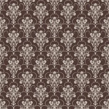 Vector damask seamless pattern background. Classical luxury old fashioned dam Stock Illustration