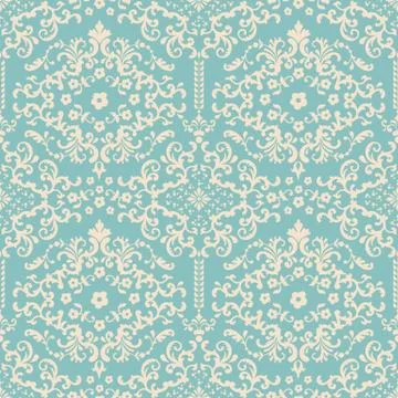 Vector damask seamless pattern background. Classical luxury old fashioned dam Stock Illustration