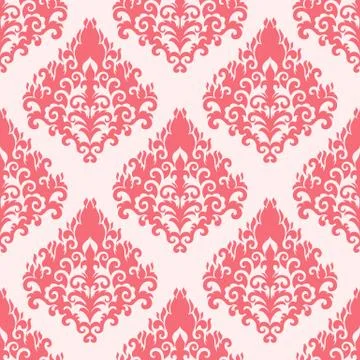 Vector damask seamless pattern background. Classical luxury old fashioned dam Stock Illustration