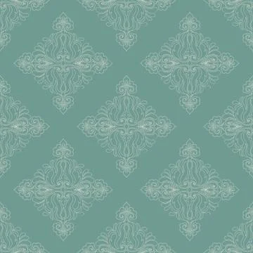 Vector damask seamless pattern background. Classical luxury old fashioned dam 스톡 일러스트