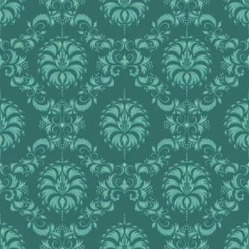 Vector damask seamless pattern background. Classical luxury old fashioned dam Stock Illustration