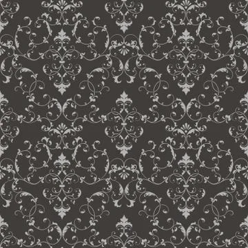 Vector damask seamless pattern background. Classical luxury old fashioned dam 스톡 일러스트