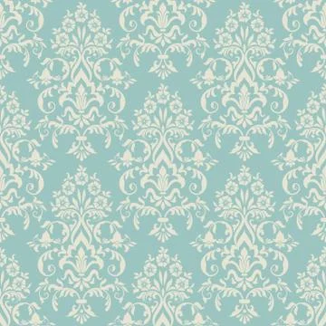 Vector damask seamless pattern background. Classical luxury old fashioned dam Stock Illustration