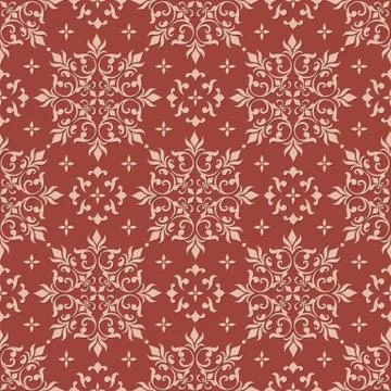 Vector damask seamless pattern background. Classical luxury old fashioned dam Stock Illustration