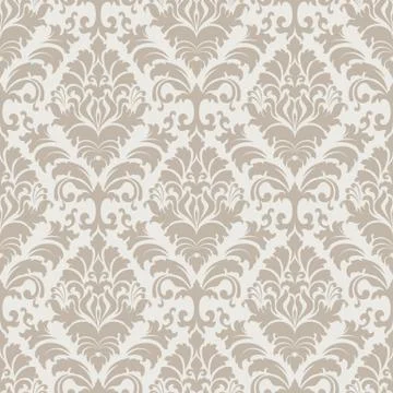 Vector damask seamless pattern background. Classical luxury old fashioned dam Illustrazione stock