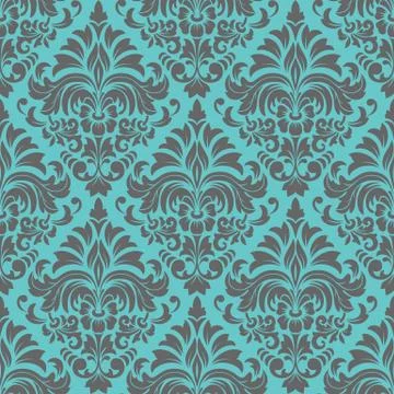 Vector damask seamless pattern background. Classical luxury old fashioned dam Stock Illustration