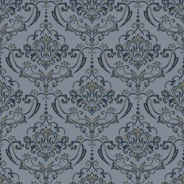 Vector damask seamless pattern background. Classical luxury old fashioned dam Stockillustratie