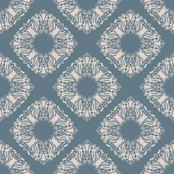 Vector damask seamless pattern background. Classical luxury old fashioned dam Stock Illustration
