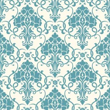 Vector damask seamless pattern background. Classical luxury old fashioned dam Stock Illustration