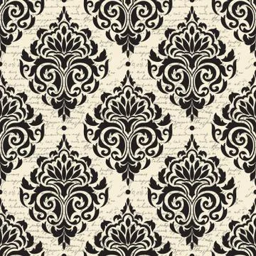Vector damask seamless pattern background. Classical luxury old fashioned dam Stock Illustration