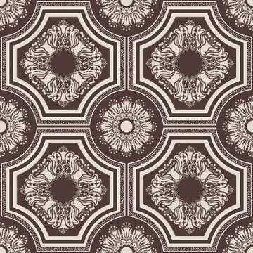 Vector damask seamless pattern background. Classical luxury old fashioned dam Stock Illustration