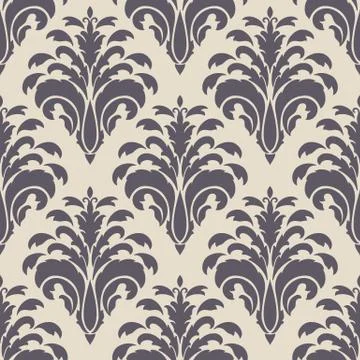 Vector damask seamless pattern background. Classical luxury old fashioned dam 스톡 일러스트