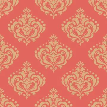 Vector damask seamless pattern background. Classical luxury old fashioned dam 스톡 일러스트