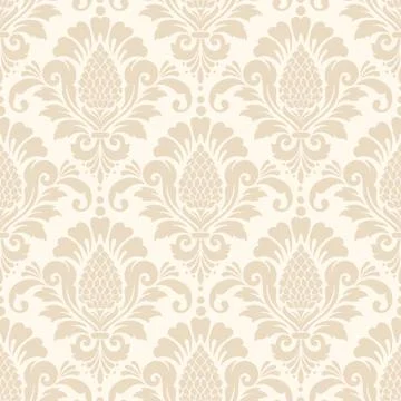 Vector damask seamless pattern background. Classical luxury old fashioned dam Stock Illustration