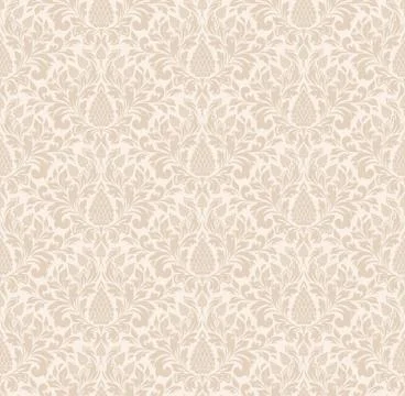 Vector damask seamless pattern background. Classical luxury old fashioned dam 스톡 일러스트