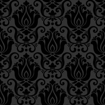 Vector damask seamless pattern background. Classical luxury old fashioned dam Stock Illustration