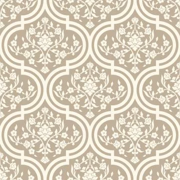 Vector damask seamless pattern background. Classical luxury old fashioned dam Stock Illustration