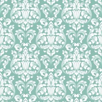 Vector damask seamless pattern background. Classical luxury old fashioned dam Stock Illustration