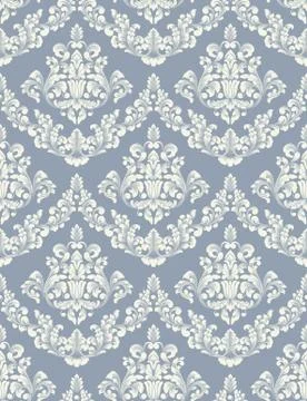 Vector damask seamless pattern background. Classical luxury old fashioned dam Stock Illustration