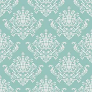 Vector damask seamless pattern background. Classical luxury old fashioned dam Stock Illustration