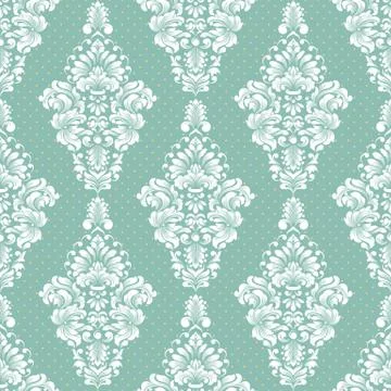 Vector damask seamless pattern background. Classical luxury old fashioned dam Stock Illustration