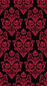 Vector damask seamless pattern background. Classical luxury old fashioned dam Illustrazione stock