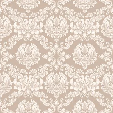 Vector damask seamless pattern background. Classical luxury old fashioned dam Stock Illustration