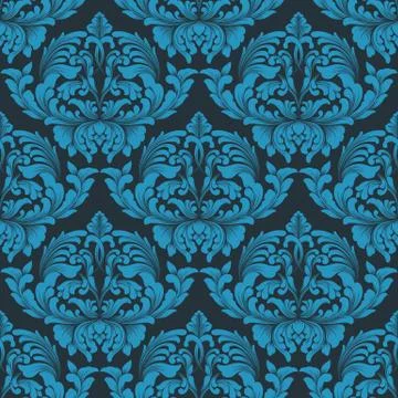 Vector damask seamless pattern background. Classical luxury old fashioned dam 스톡 일러스트
