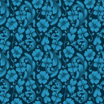 Vector damask seamless pattern background. Classical luxury old fashioned dam Stock Illustration