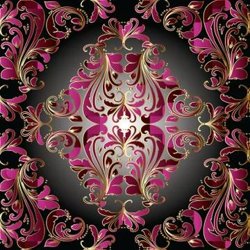 Vector damask seamless pattern background. Elegant luxury texture for wallpapers Stock Illustration