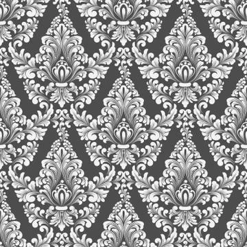 Vector damask seamless pattern background. Classical luxury old fashioned damask Stockillustratie