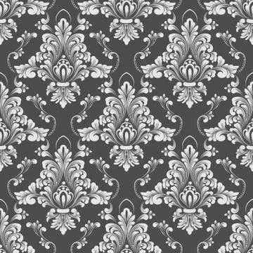 Vector damask seamless pattern background. Classical luxury old fashioned damask Stock Illustration