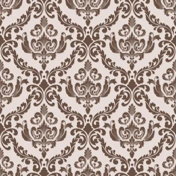 Vector damask seamless pattern background. Classical luxury old fashioned damask Illustrazione stock