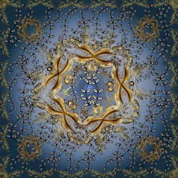 Vector damask seamless pattern background. Seamless texture. Classical luxury ol Illustrazione stock