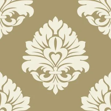 Vector damask seamless pattern element. Classical luxury old fashioned damask Illustrazione stock