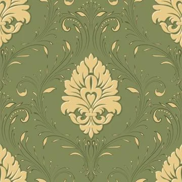 Vector damask seamless pattern element. Classical luxury old fashioned damask Stock Illustration
