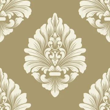 Vector damask seamless pattern element. Classical luxury old fashioned damask 스톡 일러스트