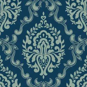 Vector damask seamless pattern element. Classical luxury old fashioned damask Stock Illustration