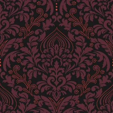 Vector damask seamless pattern element. Classical luxury old fashioned damask Illustrazione stock