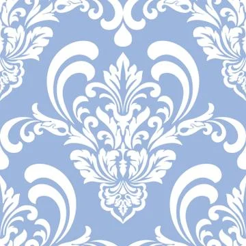 Vector damask seamless pattern element. Classical luxury old fashioned damask Illustrazione stock
