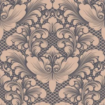 Vector damask seamless pattern element. Classical luxury old fashioned damask Stock Illustration