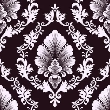 Vector damask seamless pattern element. Classical luxury old fashioned damask 스톡 일러스트