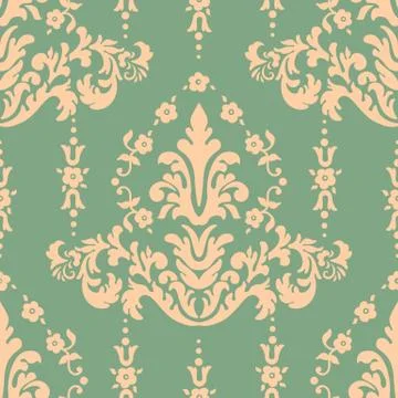 Vector damask seamless pattern element. Classical luxury old fashioned damask Illustrazione stock